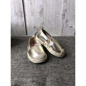 Osh Kosh B Gosh Girls Shoes Size 4 Toddlers Gold Shiny Belle Slip On Casual